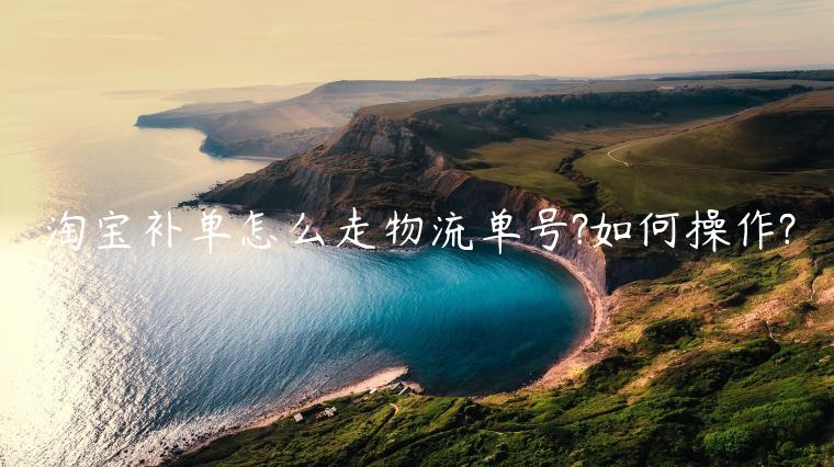 淘寶補(bǔ)單怎么走物流單號(hào)?如何操作?